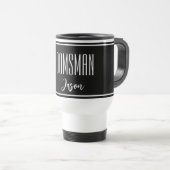 Aangepaste naam Groomsman Travel Mug Reisbeker (Voorkant rechts)
