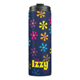 Aangepaste naam Groovy Hippie Flower Thermosbeker