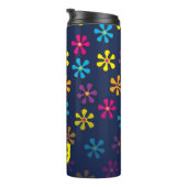 Aangepaste naam Groovy Hippie Flower Thermosbeker (Geroteerd rechts)