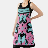 Aangepaste naam Grote Afdrukvriendelijke sierbloem Schort (Insitu)