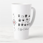 Aangepaste naam, Grote koffie EspressoBeker | Grap Latte Mok (Rechterhoek)