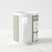 Aangepaste naam Grote Mok Bord Groen C22 Funny Nov (Achterkant)