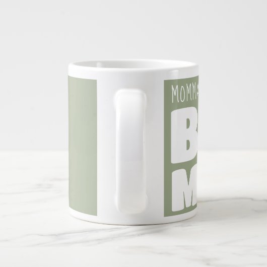 Aangepaste naam Grote Mok Bord Groen C22 Funny Nov (Achterkant)