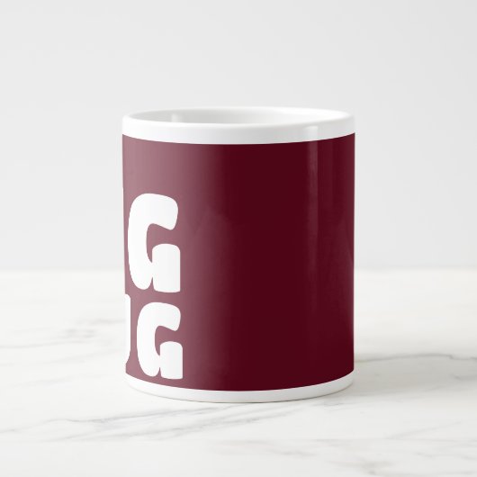 Aangepaste naam Grote Mok Maroon C31 Funny Novelty (Voorkant)