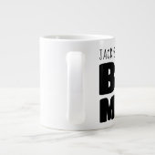 Aangepaste naam Grote Mok Wit Zwart C00 Leuke nieu (Achterkant)