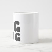 Aangepaste naam grote mok wit zwart C00 leukigheid (Voorkant)