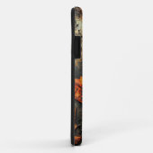 Aangepaste naam Grungy Autumnal Industrial Leaves Case-Mate iPhone Case (Achterkant/rechts)