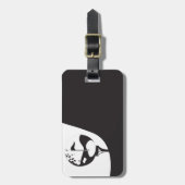 Aangepaste naam Hallo zwart-wit Golf Bagagelabel (Voorkant verticaal)