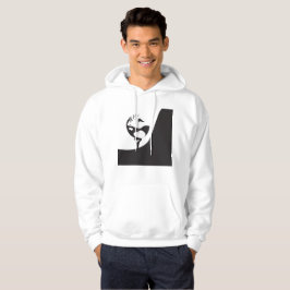 Aangepaste naam Hallo zwart-wit Golf Hoodie