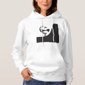 Aangepaste naam Hallo zwart-wit Golf Hoodie (Voorkant)