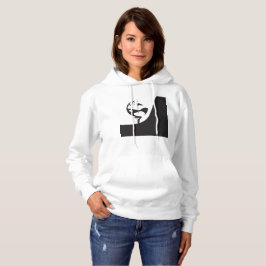 Aangepaste naam Hallo zwart-wit Golf Hoodie