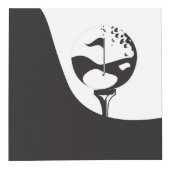 Aangepaste naam Hallo zwart-wit Golf Kubus (Rechts)