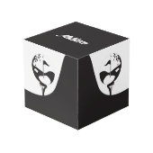 Aangepaste naam Hallo zwart-wit Golf Kubus (Voorkant hoekig)