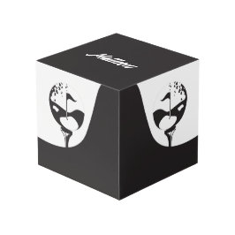 Aangepaste naam Hallo zwart-wit Golf Kubus