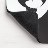 Aangepaste naam Hallo zwart-wit Golf Muismat (Hoek)