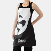 Aangepaste naam Hallo zwart-wit Golf Schort (Insitu)