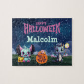 Aangepaste naam Halloween Draak Puzzel  (Horizontaal)