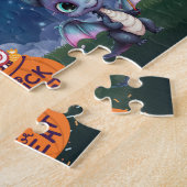 Aangepaste naam Halloween Draak Puzzel  (Zijkant)