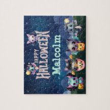 Aangepaste naam Halloween Draak Puzzel