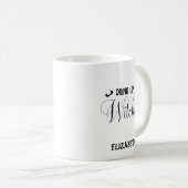 Aangepaste naam Halloween Drink Up Witches Koffiemok (Voorkant rechts)