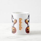 Aangepaste naam Halloween ghost coffee mok (Center)