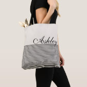 Aangepaste naam halve aantekening tote bag (Dichtbij)