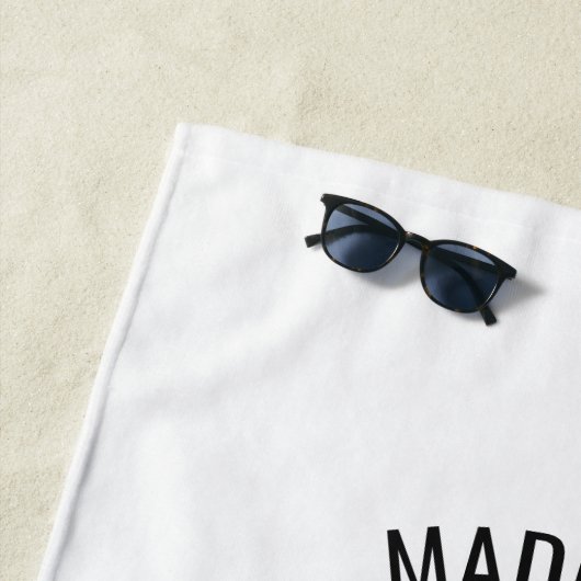 Aangepaste naam Handdoek Logo Voetbal (In situ)