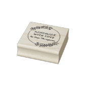 Aangepaste naam Handgemaakt met Liefde Rubberstempel (Stempel)