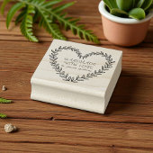 Aangepaste naam Handgemaakt met Love Modern Rustic Rubberstempel