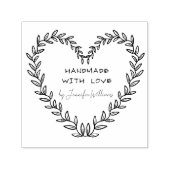 Aangepaste naam Handgemaakt met Love Modern Rustic Zelfinktende Stempel (Design)