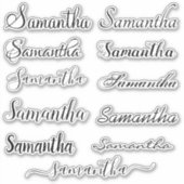 Aangepaste naam Handgeschreven Script Laptop Tumbl Sticker (Voorkant)