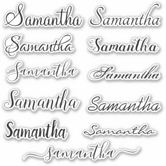 Aangepaste naam Handgeschreven Script Laptop Tumbl Sticker (Voorkant)