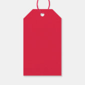 Aangepaste naam handgetekende kerstboom bruin cadeaulabel (Achterkant)