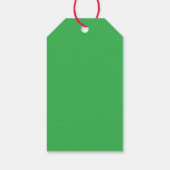 Aangepaste naam handgetekende kerstboom groen cadeaulabel (Achterkant)
