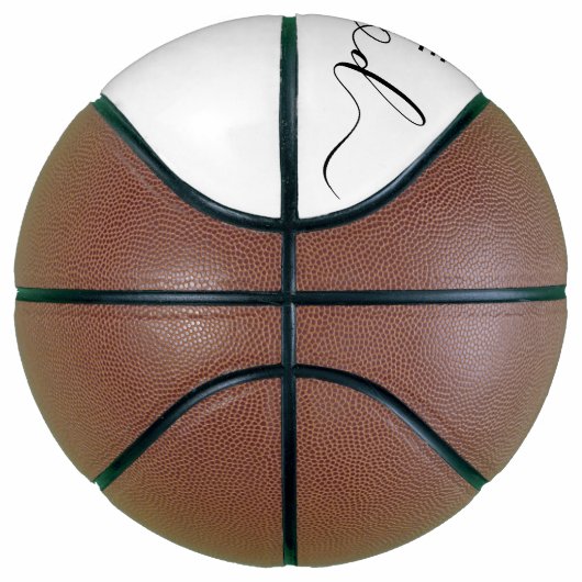 Aangepaste naam handtekening script basketbal (Rechts)