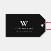 Aangepaste Naam Hang Kleding Labels met String & H Cadeaulabel (Voorkant (Horizontaal))
