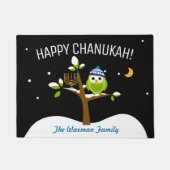 Aangepaste naam Hanukkah Menorah Party Deurmat (Voorkant)