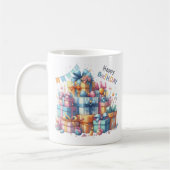 Aangepaste naam Happy Birthday Koffiemok (Links)