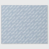 Aangepaste naam Happy Birthday Script Cadeau Cadeaupapier (Vlak)