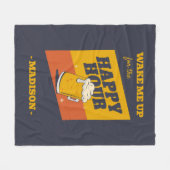 Aangepaste naam Happy Hour Fleece Deken (Voorkant (Horizontaal))