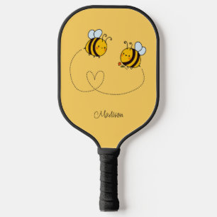 Aangepaste naam Happy Love Bees Pickleball Paddle