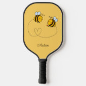 Aangepaste naam Happy Love Bees Pickleball Paddle (Achterkant)