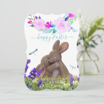Aangepaste naam Happy Pasen Shabby Chic Boho Style