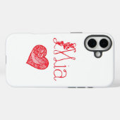 Aangepaste naam & hart – Gepersonaliseerde iPhone Case-Mate iPhone Case (Achterkant (horizontaal))