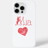 Aangepaste naam & hart – Persoonlijke iPhone 15 Pr Case-Mate iPhone Case (Achterkant)