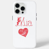 Aangepaste naam & hart – Persoonlijke iPhone 15 Pr Case-Mate iPhone Case (Achterkant)