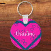 Aangepaste naam hart sleutelhanger (Voorkant)
