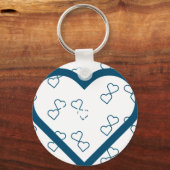 Aangepaste naam hart sleutelhanger (Voorkant)