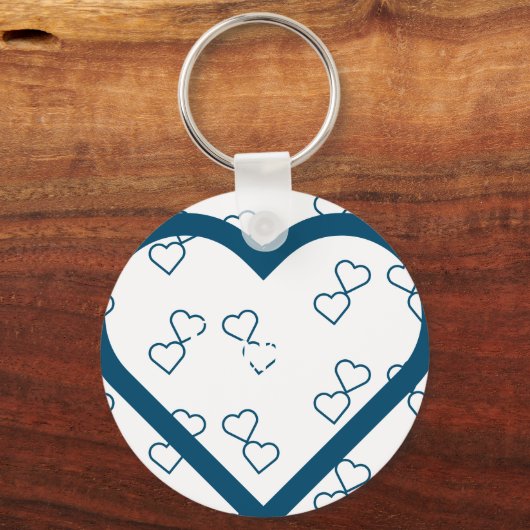 Aangepaste naam hart sleutelhanger (Voorkant)