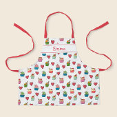 Aangepaste naam Harten en Ice Cream Apron voor kin Schort
